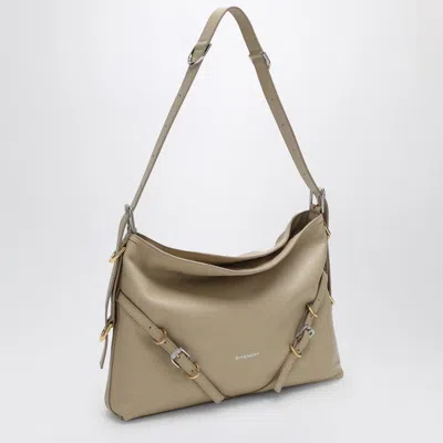 Givenchy Sand Leather Medium Voyou Shoulder Bag In Gold