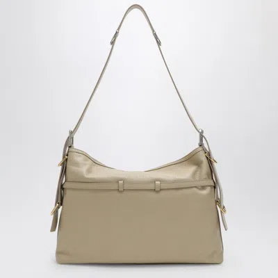 Givenchy Sand Leather Medium Voyou Shoulder Bag In Gold