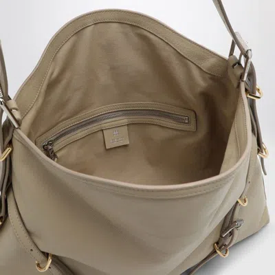 Givenchy Sand Leather Medium Voyou Shoulder Bag In Gold