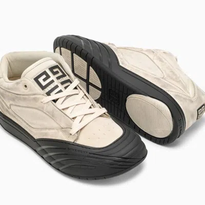 Givenchy Sand Fabric And Leather Skater Sneakers