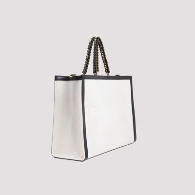 Givenchy Medium G Tote Shopping Bag In Canvas And Leather