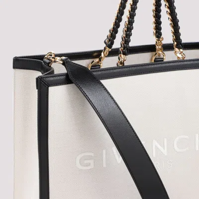 Givenchy Medium G Tote Shopping Bag In Canvas And Leather