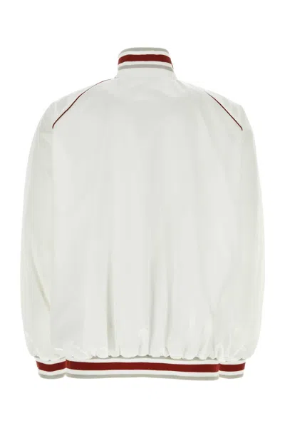 Givenchy White Nylon Bomber Jacket