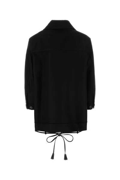 Gucci Gabardine Jacket With Collared Neck And Drawstring Hem