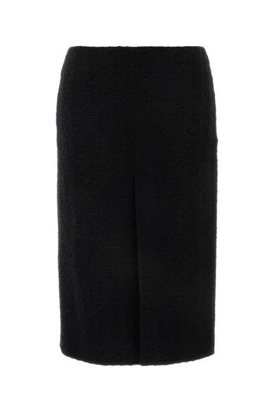 Gucci High Waist Knee-length Skirt With Back Slit And Side Pockets