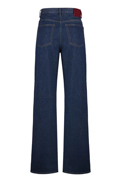 Gucci Trousers Wide-leg Denim Back Pockets