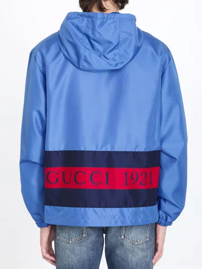 Gucci Blue Nylon Jacket