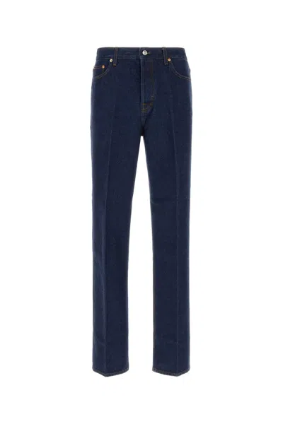 Gucci Dark Blue Denim Jeans In Blue