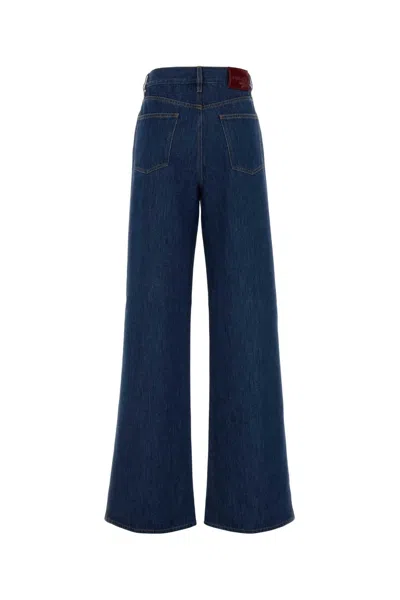 Gucci Trousers Wide-leg Denim Back Pockets
