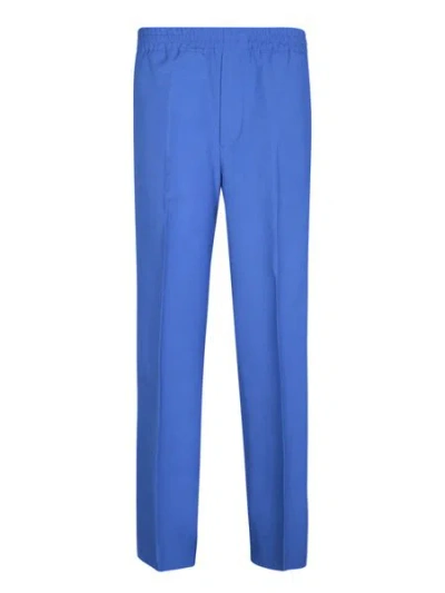 Gucci Electric Blue Wool Blend Pants