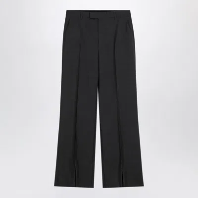 Shop Gucci Graphite Wool Pant