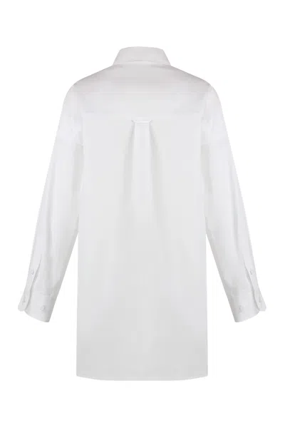 Gucci Cotton Poplin Shirt With Hidden Fastening And Side Slits