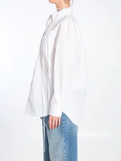 Gucci Cotton Poplin Shirt With Self-tie Neck Ribbon