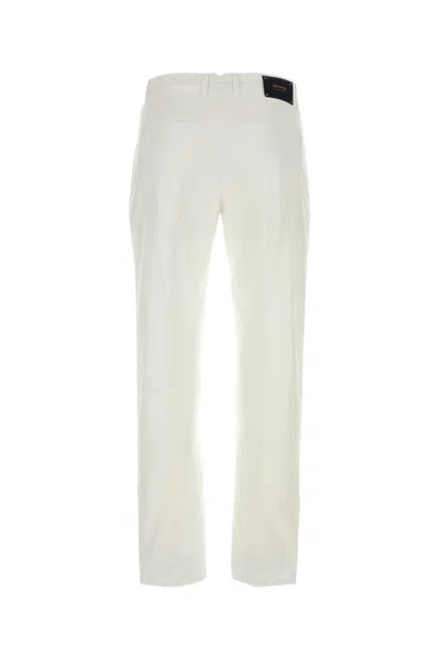 Incotex White Cotton Pant