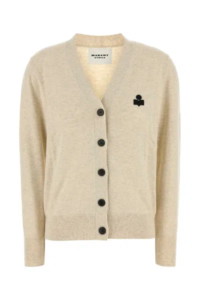 Isabel Marant Étoile Isabel Marant Etoile Melange Cream Cotton Blend Karina Cardigan