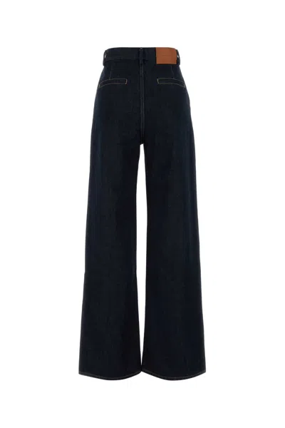 LOULOU LOULOU MIDNIGHT BLUE DENIM ATTU WIDE-LEG JEANS 