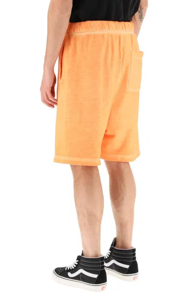 Marcelo Burlon County Of Milan Marcelo Burlon Orange Cotton Bermuda Shorts