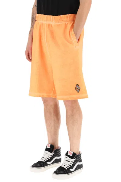 Marcelo Burlon County Of Milan Marcelo Burlon Orange Cotton Bermuda Shorts