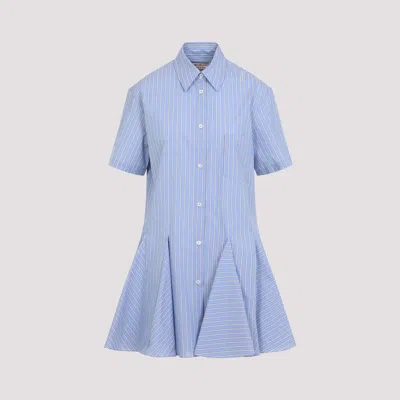 Marni Classic Button-down Shirt Dress In Striped Cotton