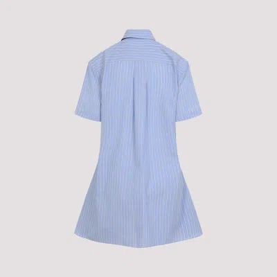 Marni Classic Button-down Shirt Dress In Striped Cotton