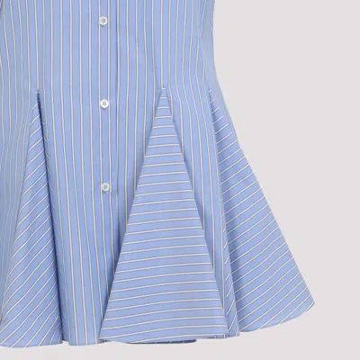 Marni Classic Button-down Shirt Dress In Striped Cotton
