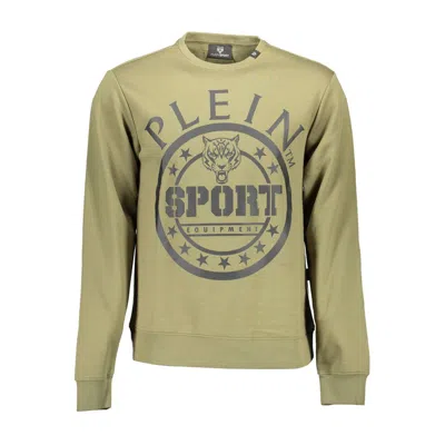 Plein Sport Green Cotton Men Sweater In Green