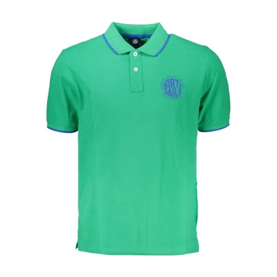North Sails Green Cotton Polo Shirt In Multi