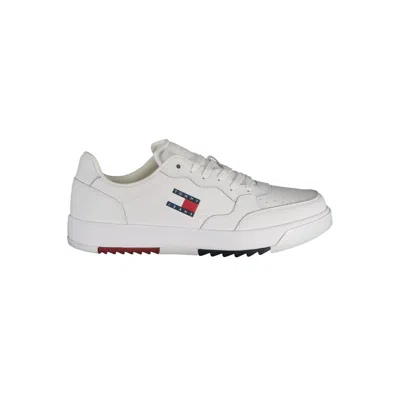 Tommy Hilfiger White Polyethylene Men Sneaker In White
