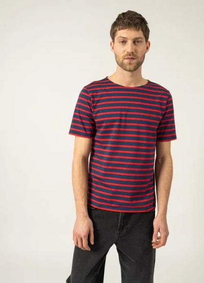 Saint James Striped-pattern T-shirt In Red