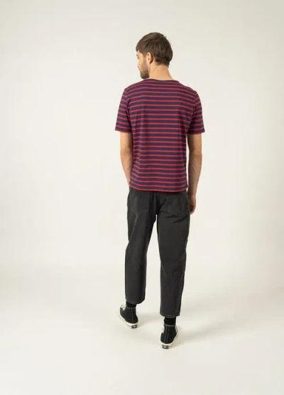 Saint James Striped-pattern T-shirt In Red