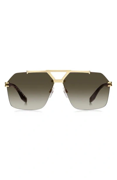 Marc Jacobs 63mm Oversize Gradient Geometric Square Sunglasses