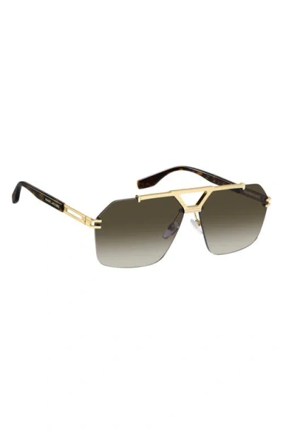 Marc Jacobs 63mm Oversize Gradient Geometric Square Sunglasses