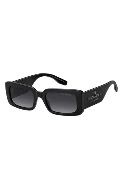 Marc Jacobs 53mm Gradient Rectangular Sunglasses