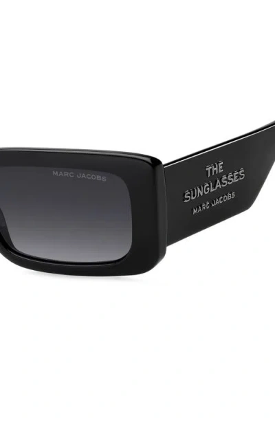 Marc Jacobs 53mm Gradient Rectangular Sunglasses