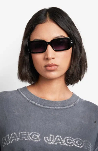 Marc Jacobs 53mm Gradient Rectangular Sunglasses