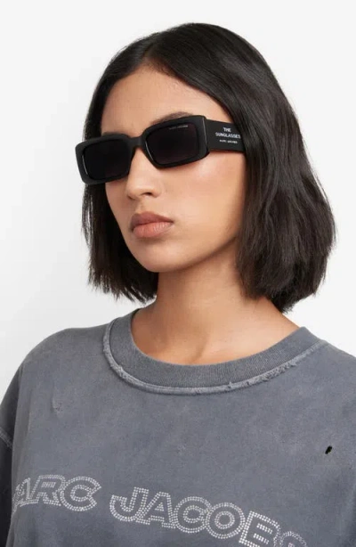 Marc Jacobs 53mm Gradient Rectangular Sunglasses