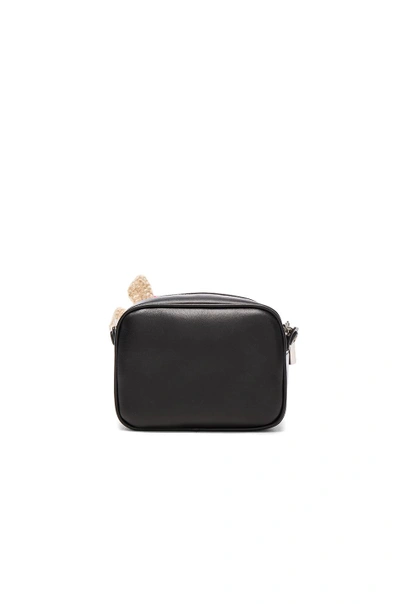 Shop Christopher Kane Mesh & Leather Minaudiere In Black