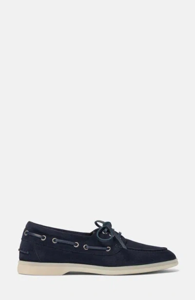 Scarosso Lia Boat Shoes In Black