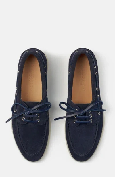 Scarosso Lia Boat Shoes In Black
