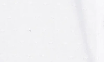 Gibsonlook Puff Sleeve Button Front Pin Dot Blouse