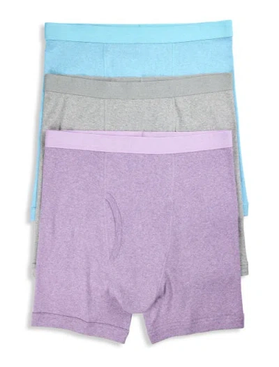 Harbor Bay By Dxl Big & Tall 3-pk Heathered Boxer Briefs