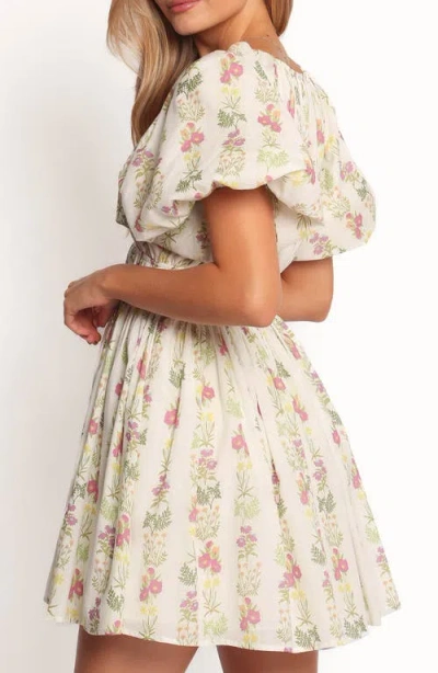 Petal And Pup Petal & Pup Zadie Floral Puff Sleeve Minidress In Multi