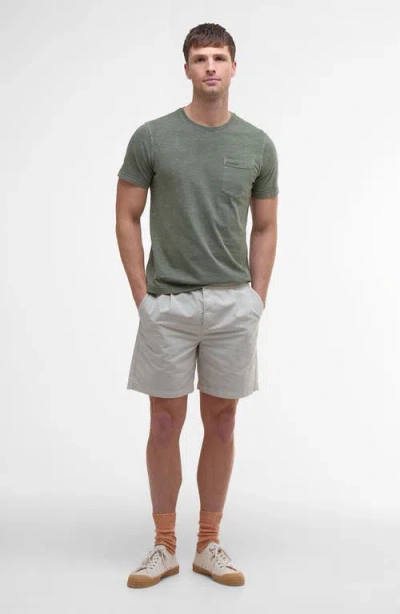 Barbour Rickfell Pleated Cotton Ripstop Shorts