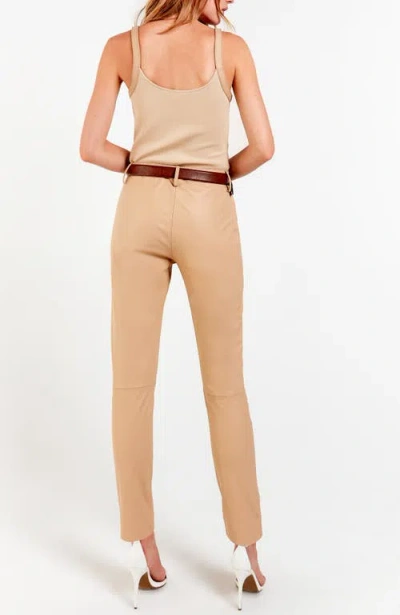 As By Df Jordan Recycled Leather Blend Pants In Brown