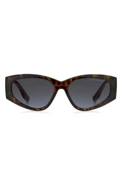 Marc Jacobs 56mm Gradient Cat Eye Sunglasses