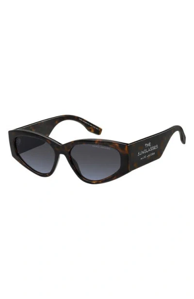 Marc Jacobs 56mm Gradient Cat Eye Sunglasses