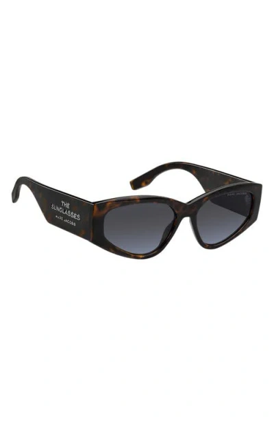 Marc Jacobs 56mm Gradient Cat Eye Sunglasses