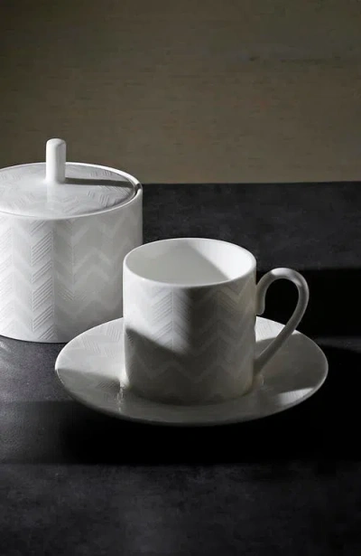 Missoni Home Tableware Coffee Cup & Saucer Zig Zag Set Of 2