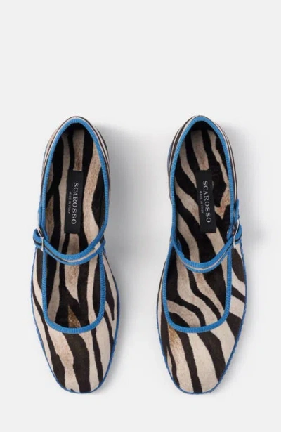 Scarosso Petra Animal-print Velvet Slippers In Multi