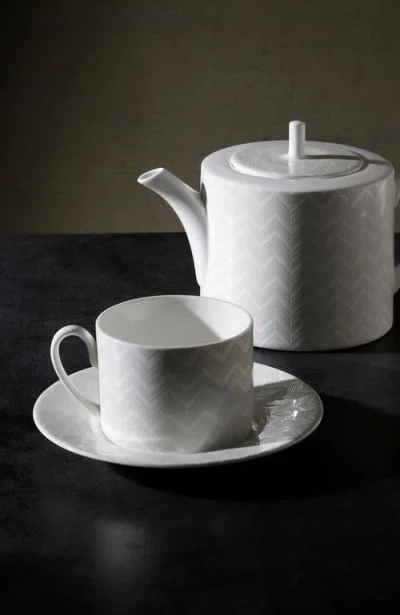 Missoni Home Tableware Tea Cup & Saucer Zig Zag Set Of 6